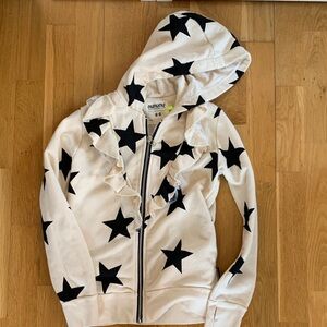 Nununu Kids Starry Hoodie - Cream and Black